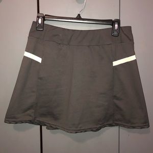Gray athletic skort